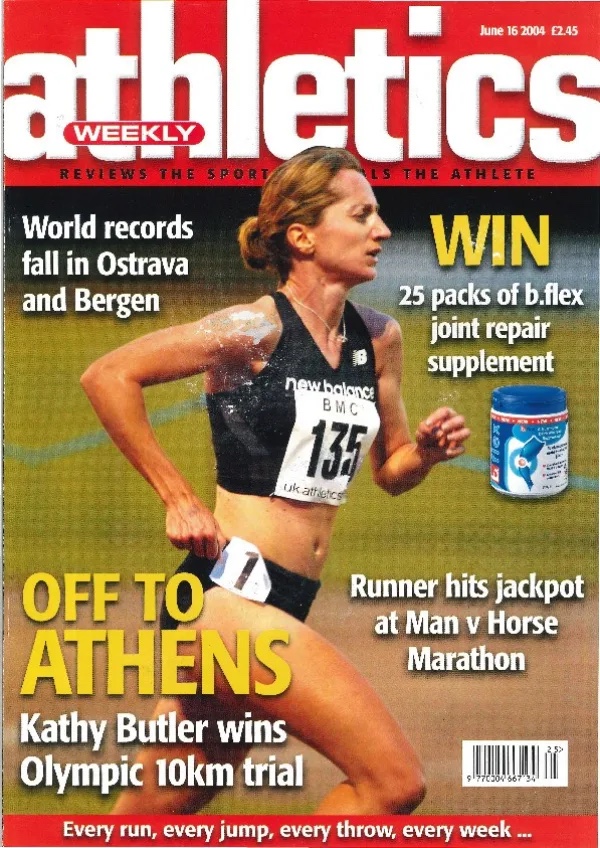 Kathy Butler competing at the European Cup